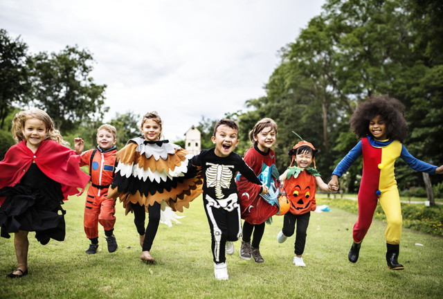 Kids on Halloween